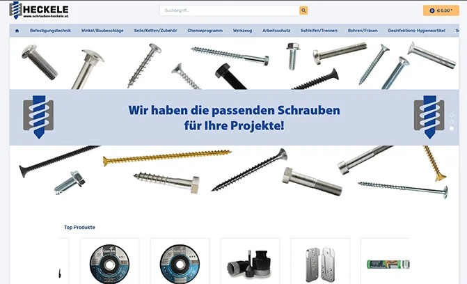 Schrauben Heckele Onlineshop